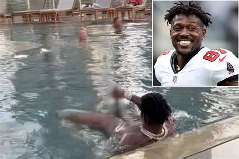 antonio brown pool|Video Shows Antonio Brown Exposing Himself At Dubai Hotel Pool